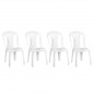 Silla polipropileno color blanco Modelo Joy - Pack 4 unidades Silla polipropileno color blanco Modelo Joy - Pack 4 unidades
