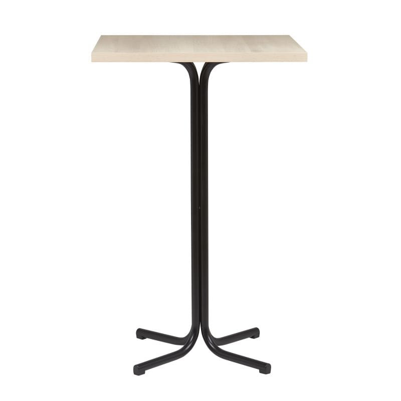 Mesa interior alta 60x60 Trujillo- Armazón Negro y Tablero de Melamina