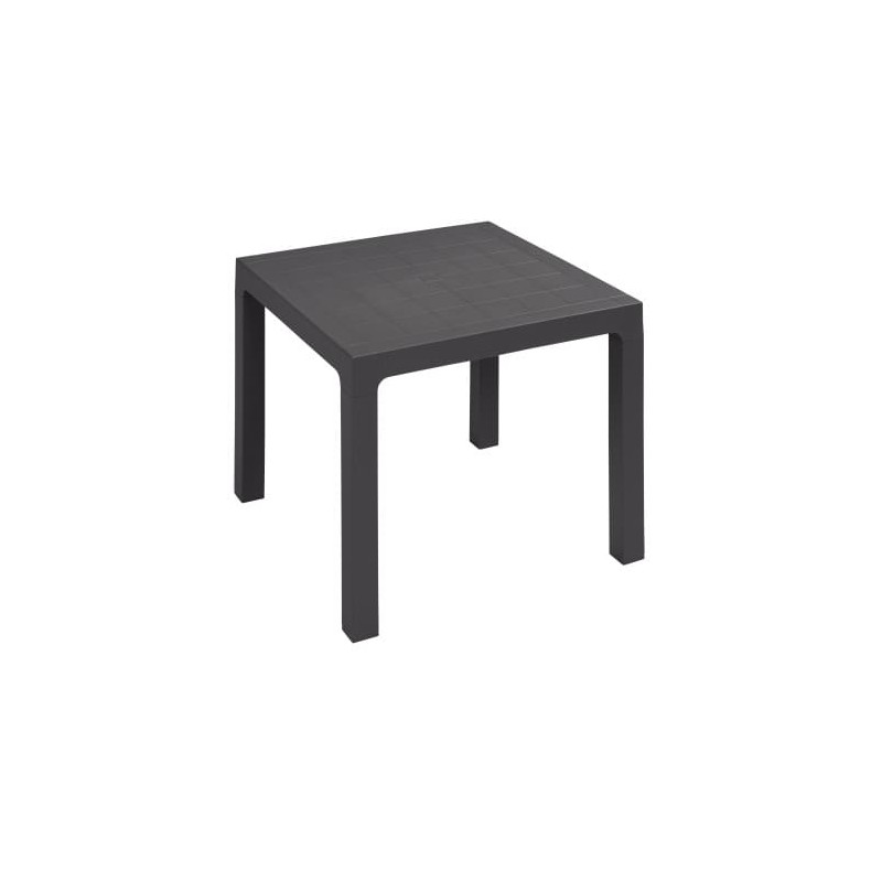 Mesa Terraza de Polipropileno Antracita 70x70 cm Modelo Tokio Mesa Terraza de Polipropileno Antracita 70x70 cm Modelo Tokio