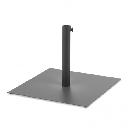 Soporte sombrilla tubo de acero plastificado negro Modelo Nube