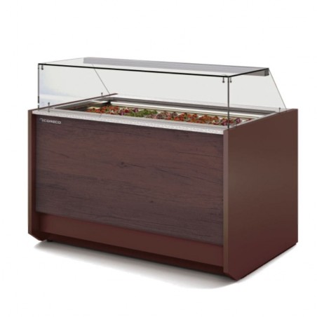 Vitrina expositora modular con cubetas GN CVETB-TF Coreco