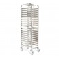 Carro portabandejas 60x40 de 18 niveles en acero inox Comas Carro portabandejas 60x40 de 18 niveles en acero inox Comas