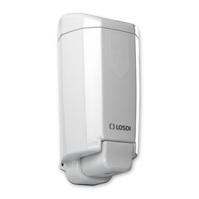 Dosificador de jabón líquido manual ABS en blanco Elegance Sydney LOSDI