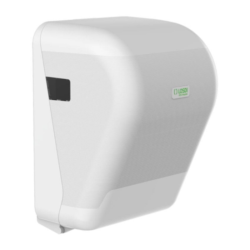 Dispensador de toallas autocorte compacto blanco ECO-LUXE LOSDI Dispensador de toallas autocorte compacto blanco ECO-LUXE LOSDI