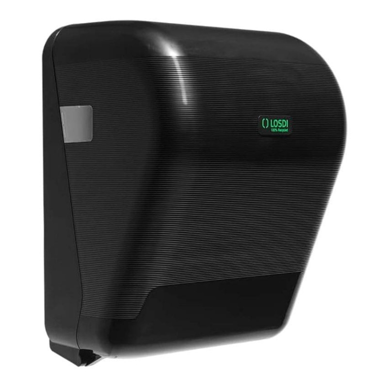 Dispensador de toallas autocorte compacto negro ECO-LUXE LOSDI