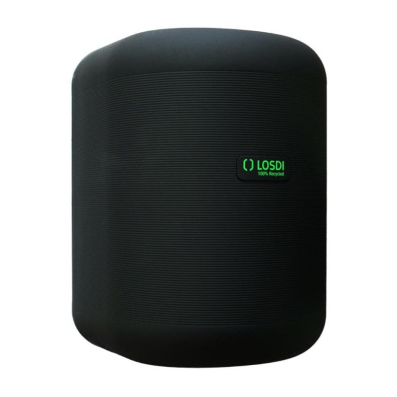 Dispensador de papel mecha con dispensación controlada en negro mate ECO-LUXE LOSDI