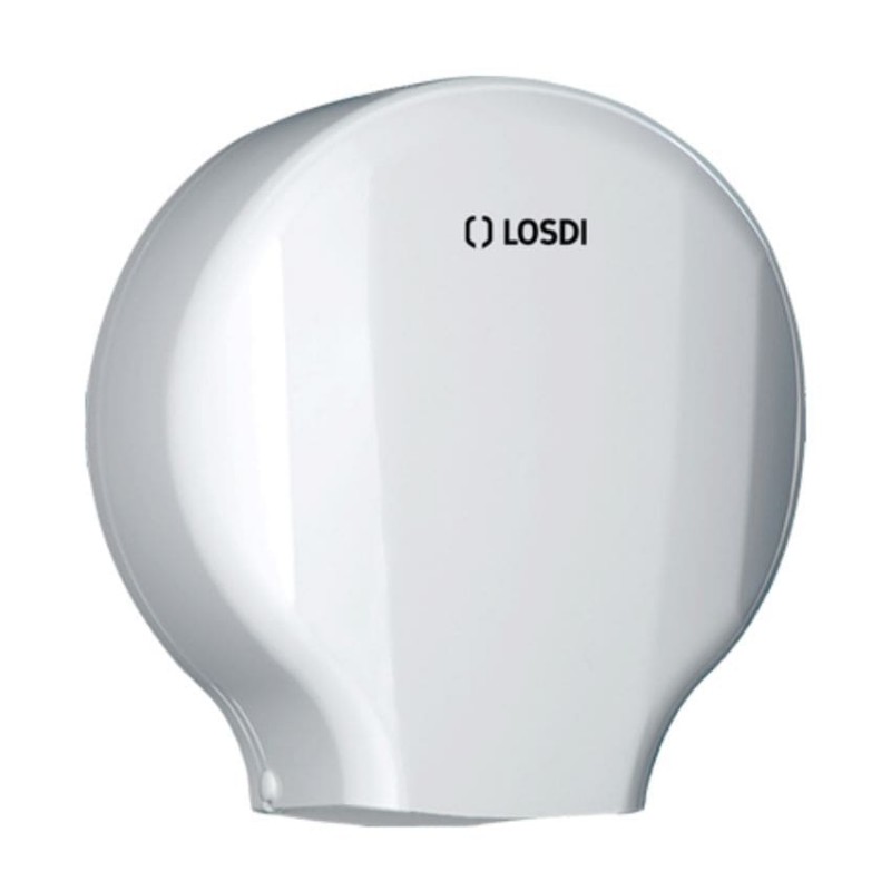 Dispensador de papel higiénico jumbo ABS en blanco Elegance LOSDI Dispensador de papel higiénico jumbo ABS en blanco Elegance LOSDI