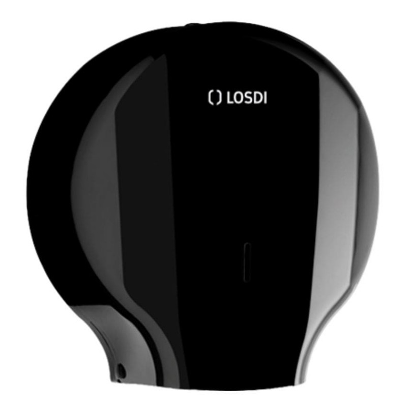 Dispensador de papel higiénico ABS negro Ø 45 Elegance LOSDI