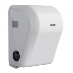 Dispensador toallas de papel autocorte compacto en blanco Elegance LOSDI