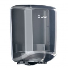 Dispensador de papel mecha con dispensación controlada ABS fumé Elegance LOSDI