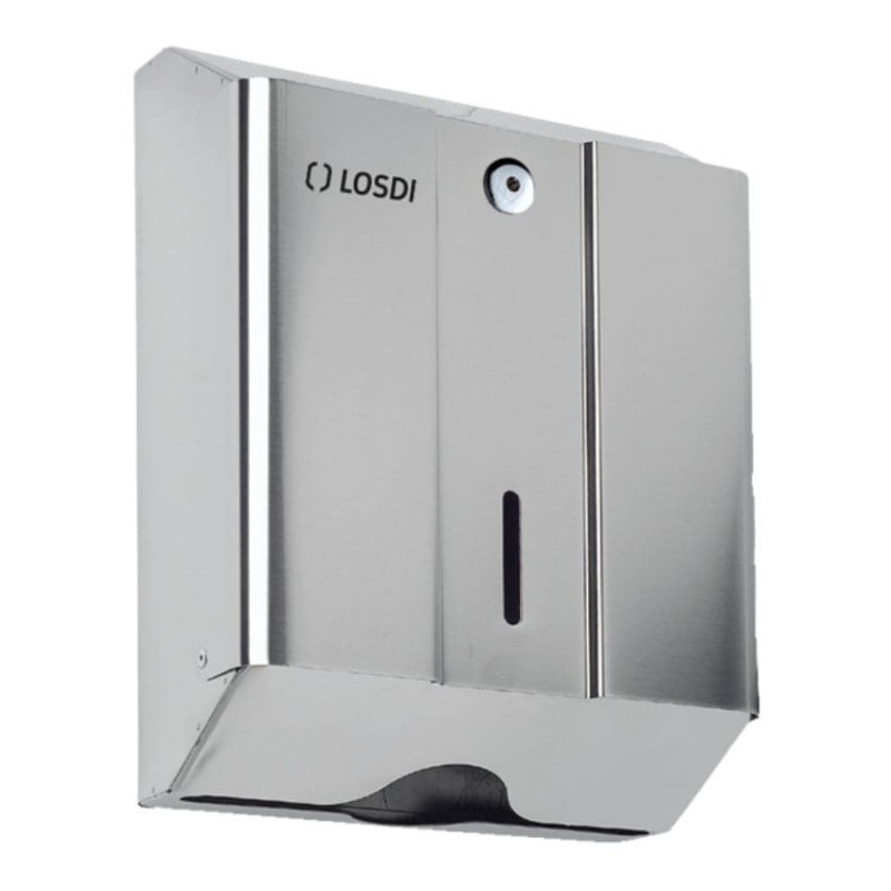 Dispensador de toallas de papel en acero inox 304 satinado Océano LOSDI