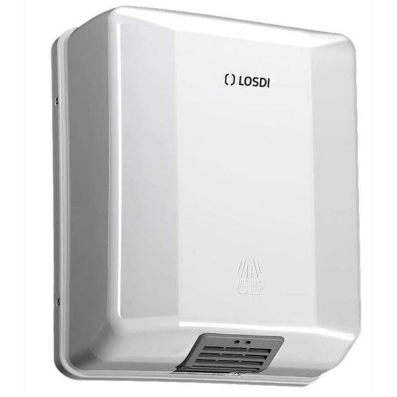 Secamanos óptico ABS en blanco Elegance LOSDI Secamanos óptico ABS en blanco Elegance LOSDI