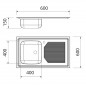Fregadero para encastrar con escurridor reversible Serie 6.6 Compact Fregadero para encastrar con escurridor reversible Serie 6.6 Compact