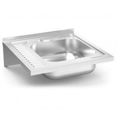 Fregadero colgante con cartelas y escurridor Serie 6.6 Compact