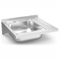 Fregadero colgante con cartelas y escurridor Serie 6.6 Compact Fregadero colgante con cartelas y escurridor Serie 6.6 Compact
