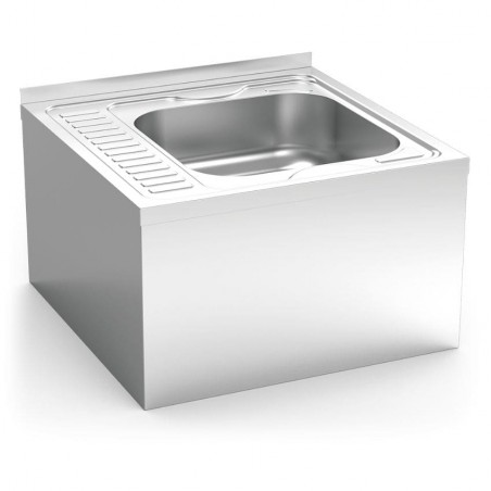 Fregadero colgante con faldón y escurridor Serie 6.6 Compact