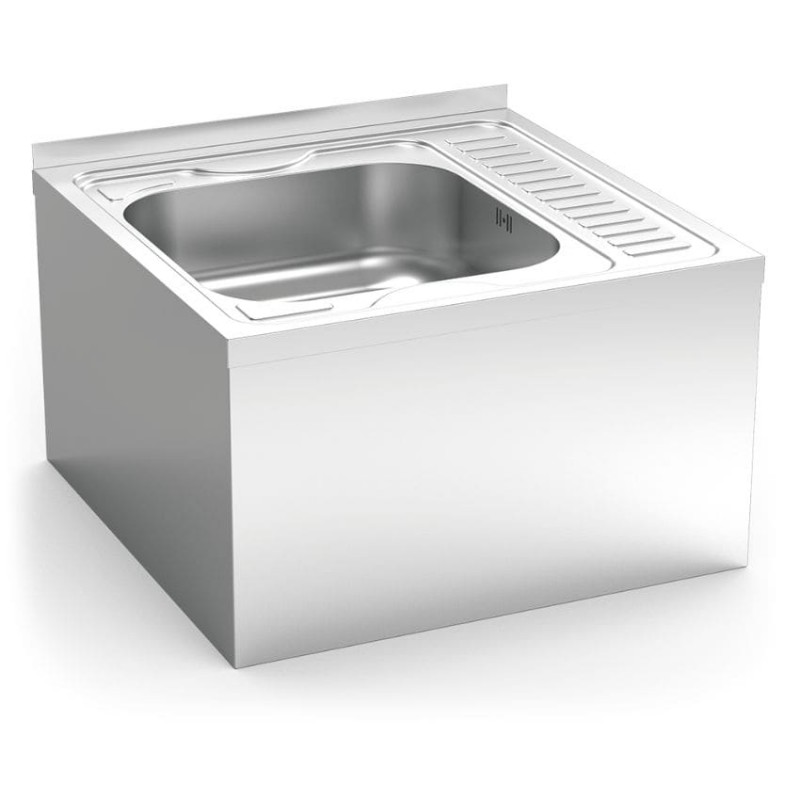 Fregadero colgante con faldón y escurridor Serie 6.6 Compact