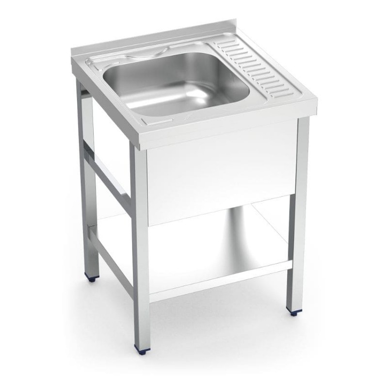 Fregadero con soporte, entrepaño y escurridor Serie 6.6 Compact