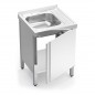 Fregadero con puerta abatible y escurridor Serie 6.6 Compact Fregadero con puerta abatible y escurridor Serie 6.6 Compact