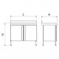 Fregadero con puerta abatible y escurridor Serie 6.6 Compact Fregadero con puerta abatible y escurridor Serie 6.6 Compact