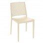 Silla GRID 1 monobloc apilable en polipropileno para exterior Silla GRID 1 monobloc apilable en polipropileno para exterior