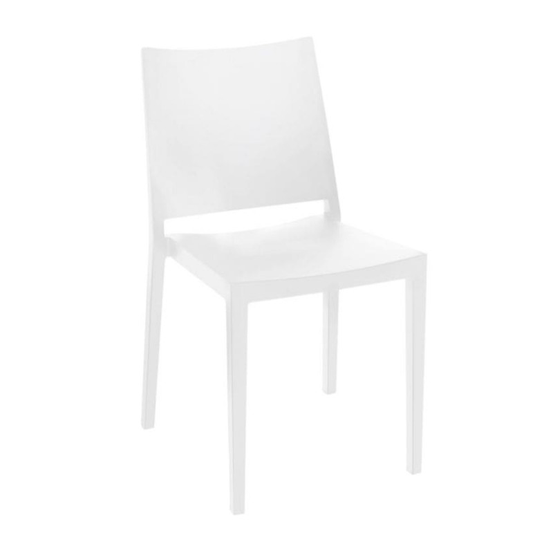 Silla monobloc M163 apilable en polipropileno para exterior Silla monobloc M163 apilable en polipropileno para exterior