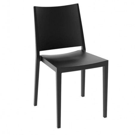 Silla monobloc M163 apilable en polipropileno para exterior