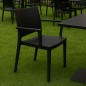 Silla monobloc M2163 apilable con reposabrazos en polipropileno para exterior Silla monobloc M2163 apilable con reposabrazos en polipropileno para exterior