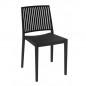 Silla monobloc BARS-1 apilable de polipropileno para exterior