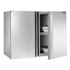 Armario de pared en acero inox con puertas batientes Distform
