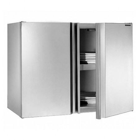 Armario de pared en acero inox con puertas batientes Distform