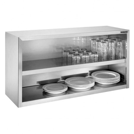 Armario de pared abierto en acero inox con estante regulable Distform