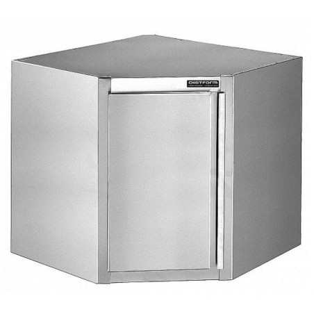 Armario de pared angular 90º en acero inox con estante Distform