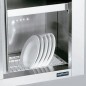 Armario de pared en acero inox con escurreplatos y puertas correderas Distform Armario de pared en acero inox con escurreplatos y puertas correderas Distform