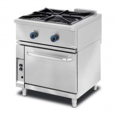 Cocina con paellero a gas NTGAS MOB/01-1P-T+F 700