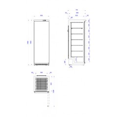 Armario de Mantenimiento de Congelados Inox 460L ANS-451-I Edenox