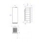 Armario de Mantenimiento de Congelados Inox 460L ANS-451-I Edenox