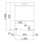Lavavajillas industrial de gran capacidad X84E con dosificador de detergente y abrillantador y cesta 50x60 PADOVA Lavavajillas industrial de gran capacidad X84E con dosificador de detergente y abrillantador y cesta 50x60 PADOVA