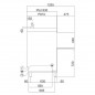 Lavautensilios industrial SM951E cesta 60x67 y altura útil 445 mm con dosificador de detergente y abrillantador PADOVA