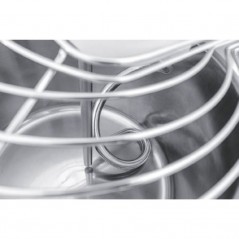 Amasadora a espiral para pizza con cabezal abatible y cuba extraíble. Capacidad para 17 kg. IRV 20