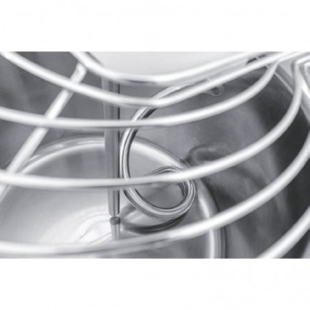 Amasadora a espiral para pizza con cabezal abatible y cuba extraíble. Capacidad para 17 kg. IRV 20