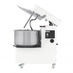 Amasadora a espiral para pizza con cabezal abatible y cuba extraíble. Capacidad para 17 kg. IRV 20