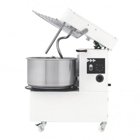 Amasadora a espiral para pizza con cabezal abatible y cuba extraíble. Capacidad para 25 kg. IRV 30