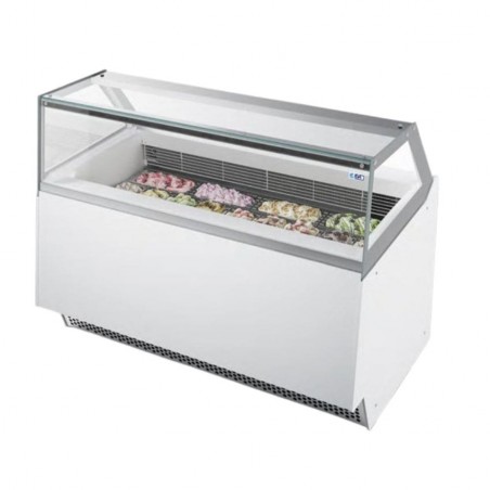 Vitrina para helados Elegance Difriho cristal recto