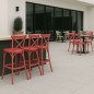 Taburete Monobloc M5123 apilable de polipropileno para exterior Taburete Monobloc M5123 apilable de polipropileno para exterior