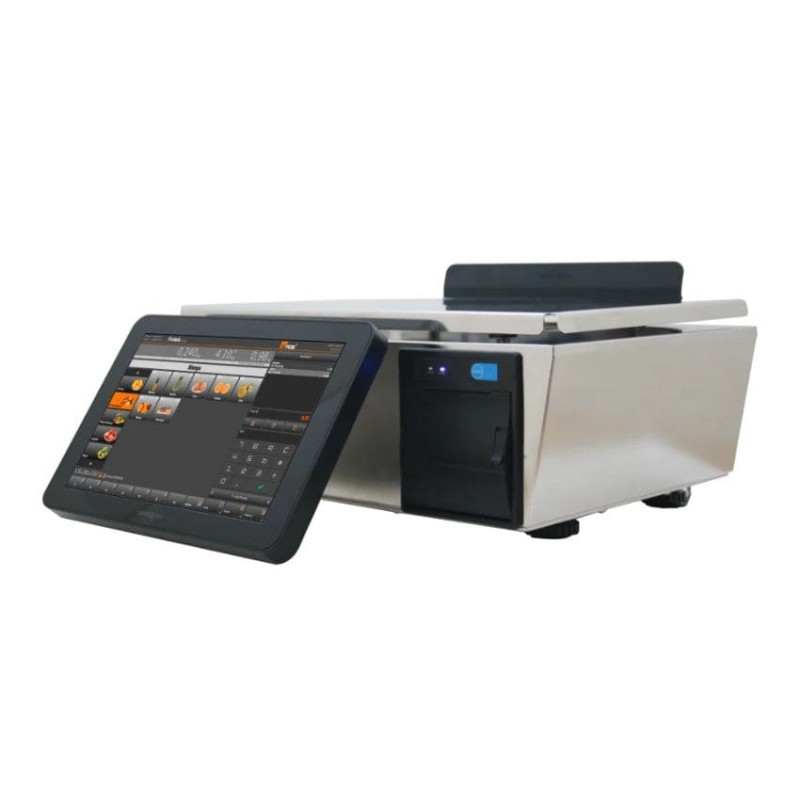 Balanza Verifactu BM5 Junior plana con batería, WiFi e impresora térmica de tickets Balanzas Marques