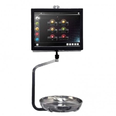 Balanza Epelsa TouchScale 22 RL EVO colgada con impresora térmica de etiquetas