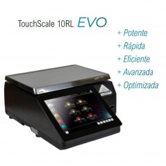 Balanza Epelsa TouchScale 10 RL EVO plana con impresora térmica de etiquetas