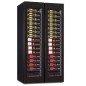 Vitrina de vino 1 temperatura con estantes de madera y puertas de cristal Horekus