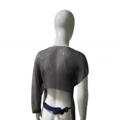 Bolero con manga de protección en malla de acero inoxidable